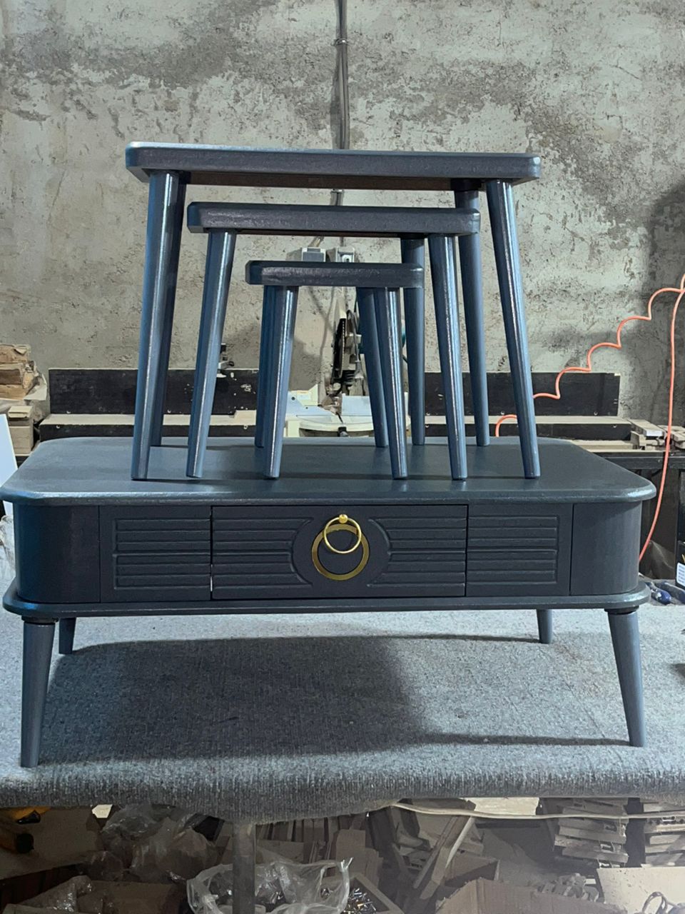 جلو مبلی طرح دار روکشی